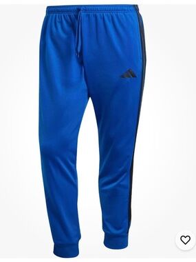Adidas 3-Stripes Men's Tricot Regular Tapered Track Pants Team Royal/Blue New